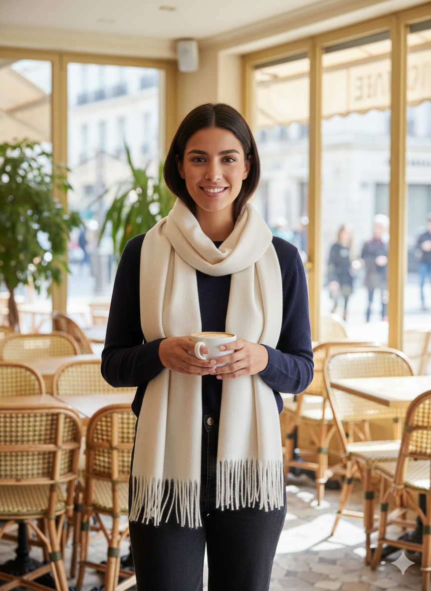 ÉCHARPE CLASSIQUE NON TEINTE