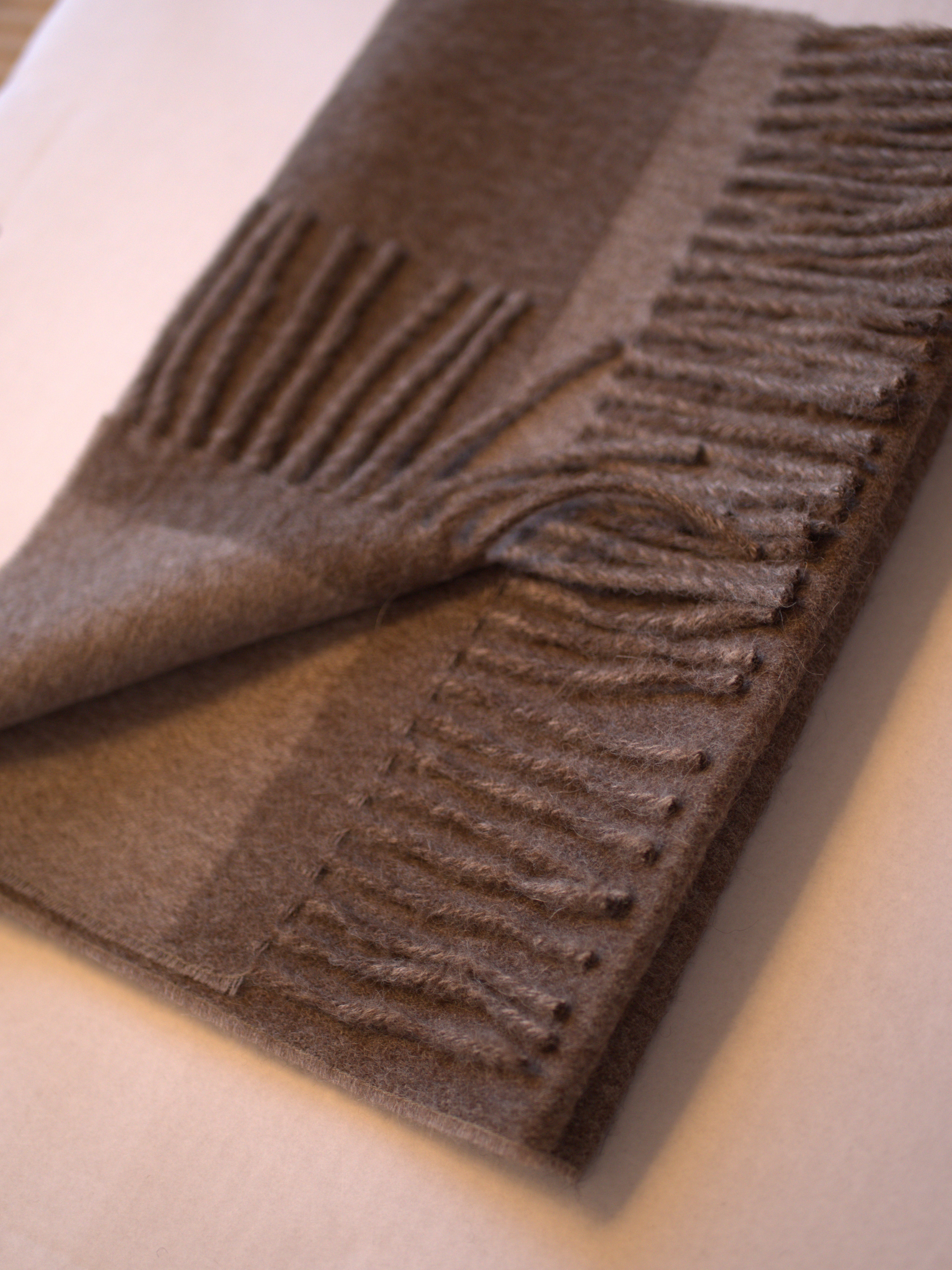 ÉCHARPE DOUBLE FACE INTI & KILLA - Marron