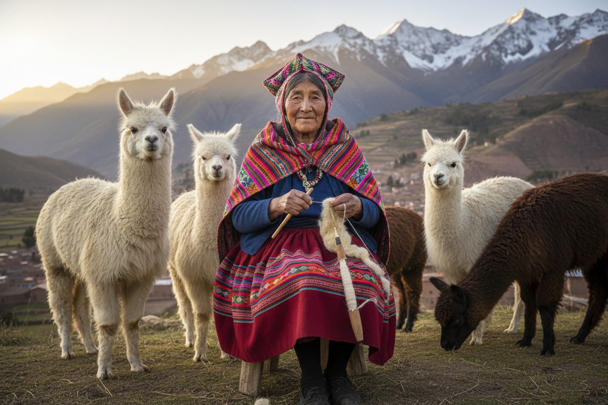 peruvian andes indiginous person
